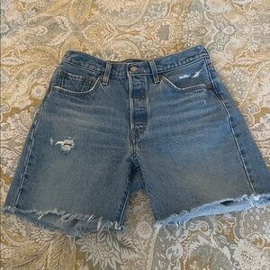 Levi’s 501 High Rise Denim Shorts